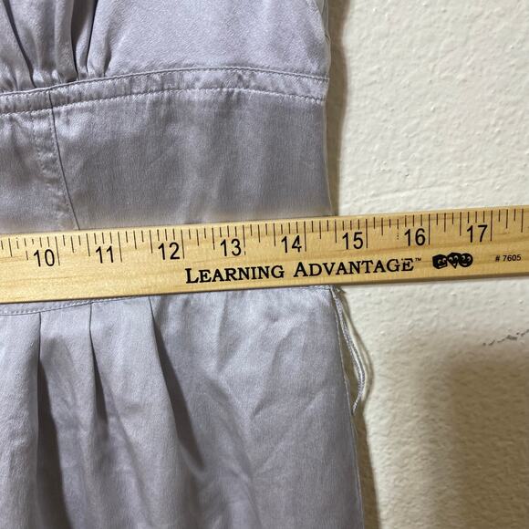 I.N.C. International Concepts 100% Silk Silver Mini Dress Size 6 - Picture 8 of 8